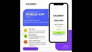 Time Management App. #calendy #productivity #planner #digitalplanner #launch #applaunch