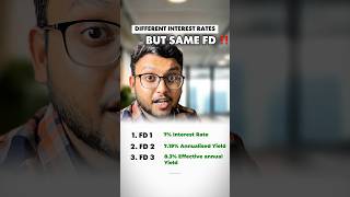 Fixed Deposit Rates Confusion #shorts #financeshorts #fixeddeposit