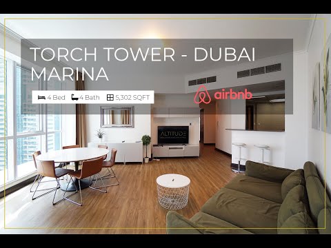PROPERTY FOR RENT - 2 bed Furnished Dubai marina Airbnb - Torch Tower