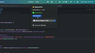 Building a macOS VPN App UI with NSPopover | Swift macOS Development