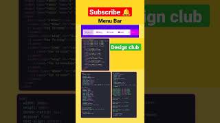 Menu bar html, Css creativity