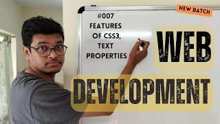 07 Web Development: Features of CSS3, Text Properties In CSS3