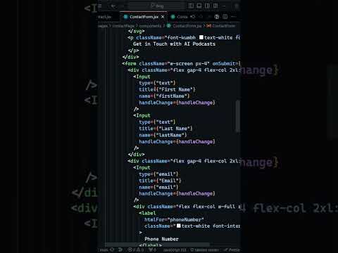 Contact Page Design and Integrated with Nodemailer | MERN Blog | HimaliCoder #shorts