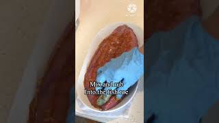 Huge Fish Roe marinating #viral #video  #satisfying #shorts
