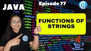 String Methods in JAVA | JAVA for Beginners in Hindi | ICSE | Episode 77
