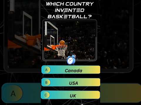 Which country invented basketball ⛹🏻‍♂️🏀?|| #youtubeshorts #sports #triviatricks