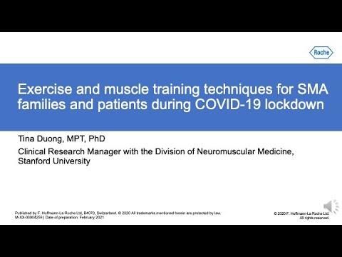 Exercise and muscle training techniques for people living with SMA