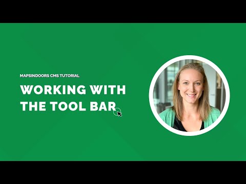 MapsIndoors CMS Tutorial - Working with the Tool Bar