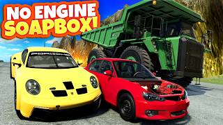 Random NO ENGINE Soapbox Race Creates CHAOS in BeamNG Drive Mods