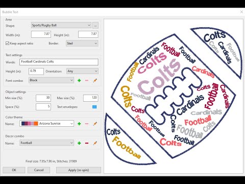Core Bubble Text