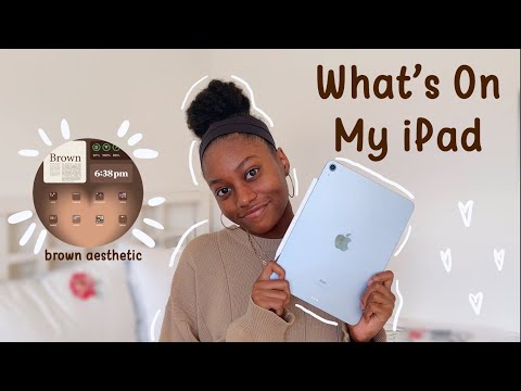 What’s On My iPad Air | minimalistic/practical setup, brown aesthetic, app ideas