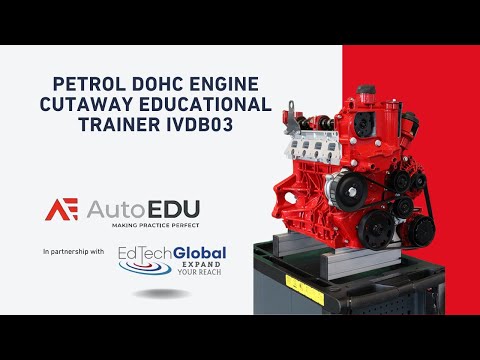 AE ENGINE: Gasoline DOHC Engine Cutaway  Educational Trainer IVDB03