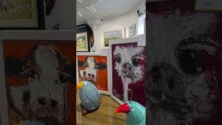 These colourful original paintings, mini in size are gorgeous fun happy paintings for any corner in