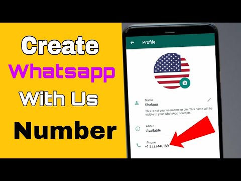 Whatsapp Fake Numbers | How To Create Whatsapp With Us Number