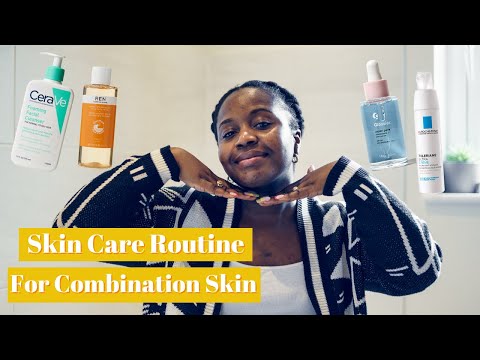 Skin Care Routine For Combination Skin || Using Glossier /Ren /La-Rocher /Cerave || Black Skin
