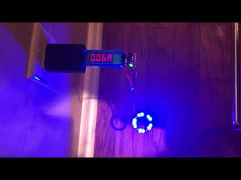 Neopixel RGBW strand test running on digispark ATTiny85