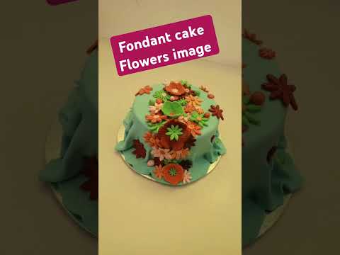 Flowers image# Fondant cake# for starting on# New life #Love story #