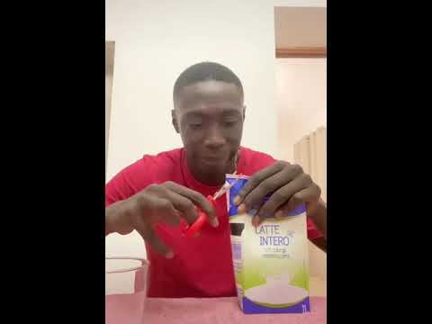 Khaby Lame Opens Juice with a Scissors #shorts