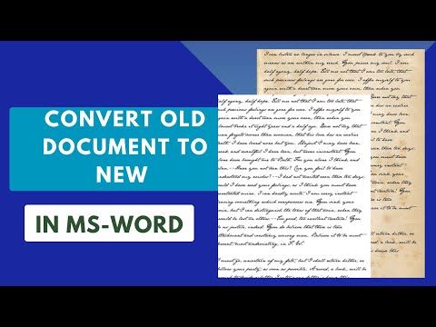 How to repair your old document in MS Word