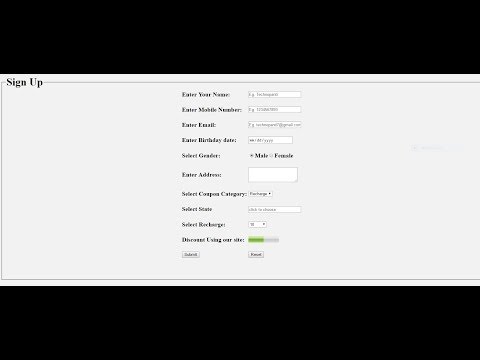 HOW TO CREATE FORM USING HTML5 FORM ELEMENTS