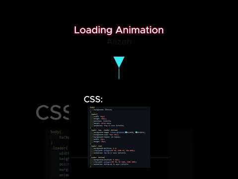 Cool Loading Animation HTML and CSS #htmlanimation #htmlcss #cssanimation #loadinganimation #short