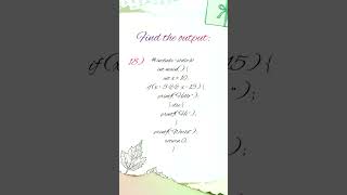 C programming questions and answers: Guess the Result! | YouTube Shorts Quiz 18  | C beginner