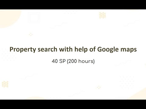 Property search flow with the help of google maps