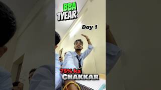 First Day of College | BBA 1st Year | 75% Ka Chakar Series Begins! | Day 1 at LNMI #minivlog