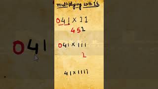 how to multiply any number with 111 #shortsyoutube  #maths #mathfacts #mathshack