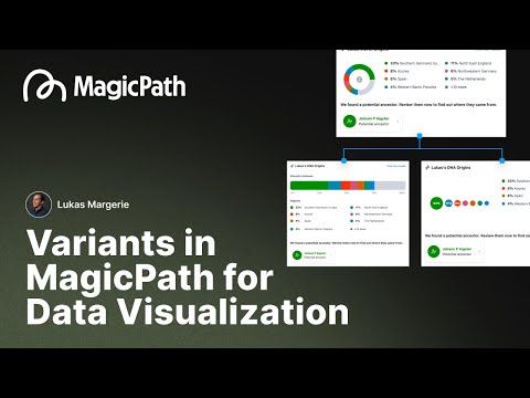 Using MagicPath Variants to come up with different type of data visualization