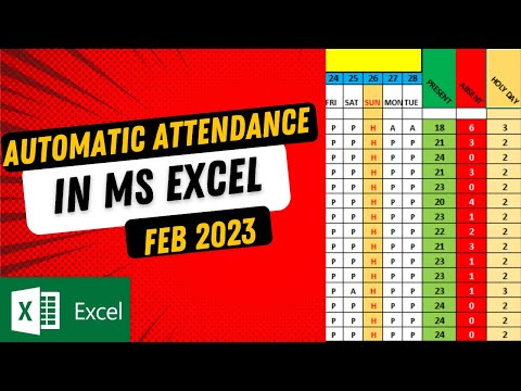How to make Automatic Attendance Sheet in MS Excel in Urdu / Hindi || #danishjilani#getitskills