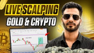 Crypto  Gold Live Trading 21 February  | Market Trader | #goldtrading #cryptotrading #bitcoin