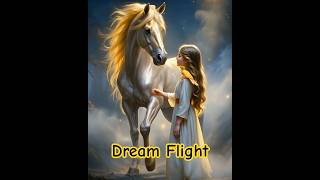 Magical Dream Flight with a Golden Horse ✨🐎 |  #shorts #FantasyVideo