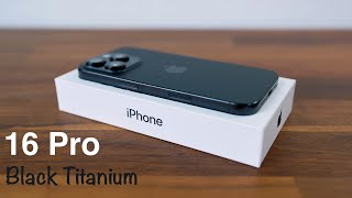 iPhone 16 Pro Black Titanium Unboxing