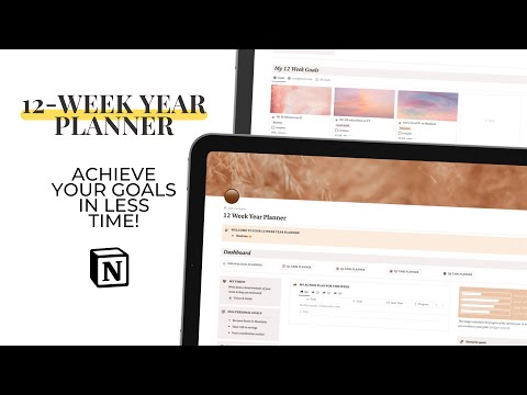 Boost your Productivity with the 12 Week Year Notion Planner