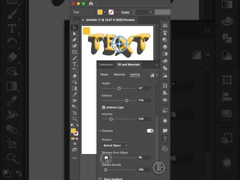 3d Text in Illustrator  #shorts #illustrator #viral