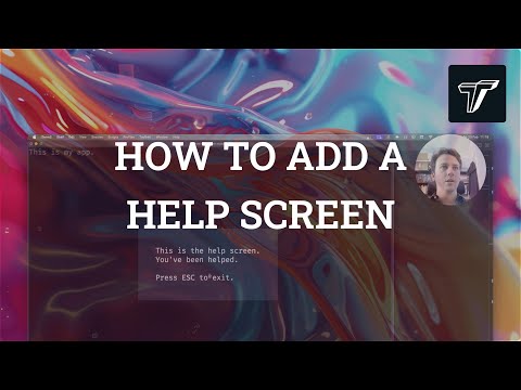 How to add a help screen to your Textual app