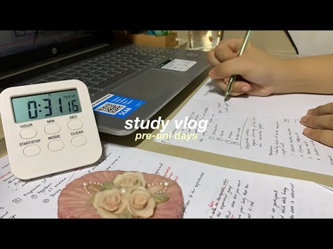 (pre-uni) study vlog: one week before online classes! 🌼🍃