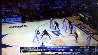 Xavier Horns Flex Pin (vs. Cincinnati 12-12-15 - 12:38 1st Half)