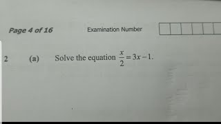 Solve the equation