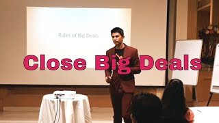 #4 No.1 Rule to Close Big Deals | Dev Gadhvi | India's Top High Ticket Sales Expert | Training