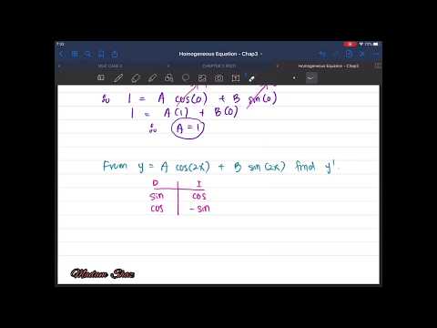 Homogeneous Differential Equation (Second Order DE)