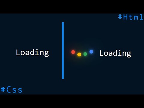 Creative Google Dots Loading Style in Html CSS with Source code