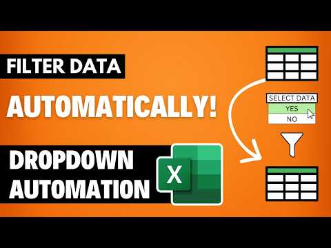 How To Automatically Move Data In Excel Based On Dropdown Selection (No VBA)