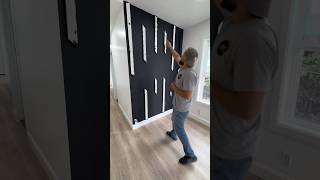 DIY custom accent wall #diy #process #woodworking #reels