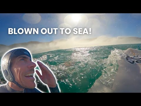 I MESSED UP! BLOWN OUT TO SEA BY STRONG OFFSHORE WINDS. POV Surf Portugal VLOG #11