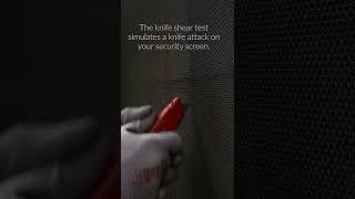 Knives hardly leave a scratch on ForceField® security doors & windows #shorts