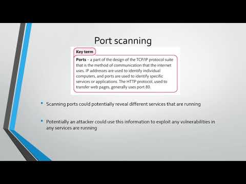 Port Scanning and Idle Scanning