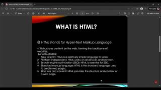 Introduction to HTML