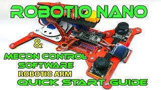 MeCon and ROBOTIO BRAIN Board Robot Control Quick Start Guide for ArmUno Armio RC Servo Robotic Arms